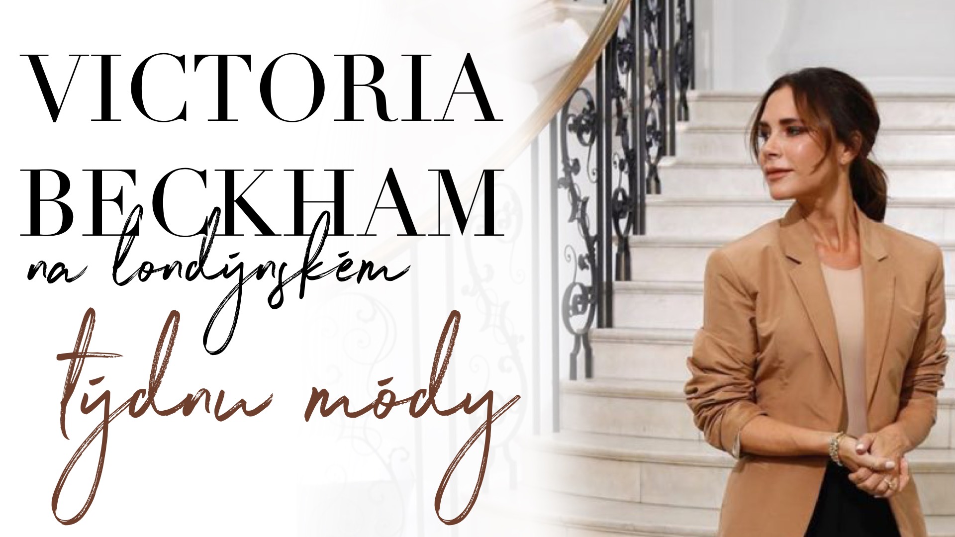 Victoria Beckham na londýnském týdnu módy
