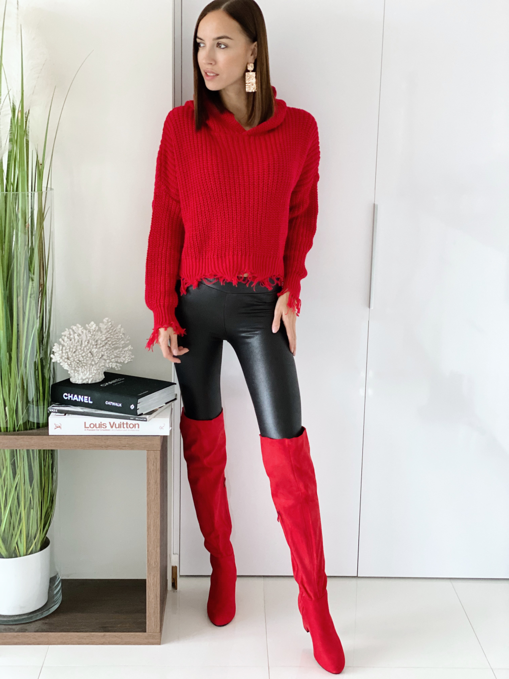 Kozačky Ruth/red | ErikaFashion.cz