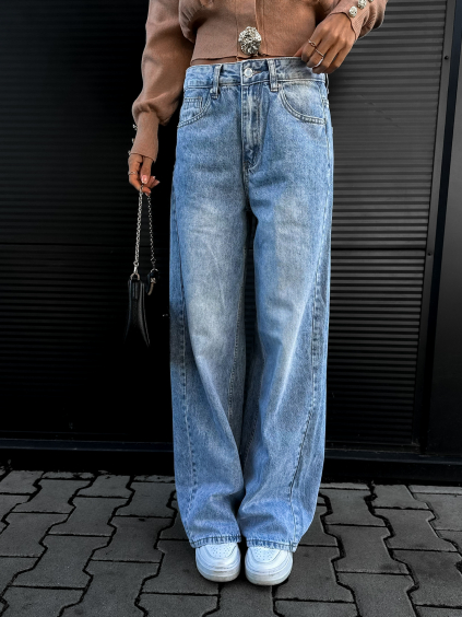 Modré široké džíny OMER