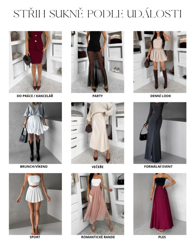 ✨ Sukně podle události = vždycky správně oblečená! ✨ Ne každá sukně se hodí všude… ale když víš jaký střih kam, outfit...