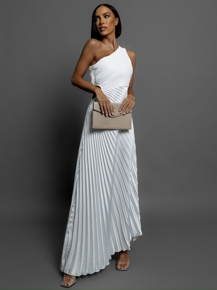 Biele elegantné šaty SUNTILS (Veľkosť ONESIZE)