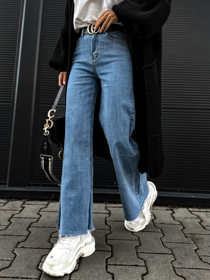 Modré široké džíny TOKAT (Velikost L)