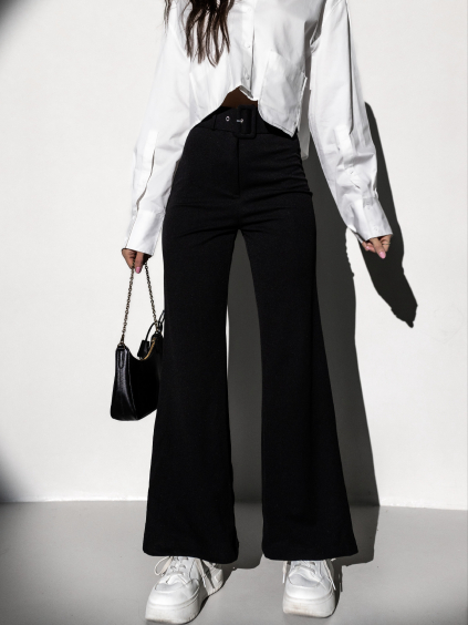 Čierne elegantné nohavice IMMY (Veľkosť ONESIZE)