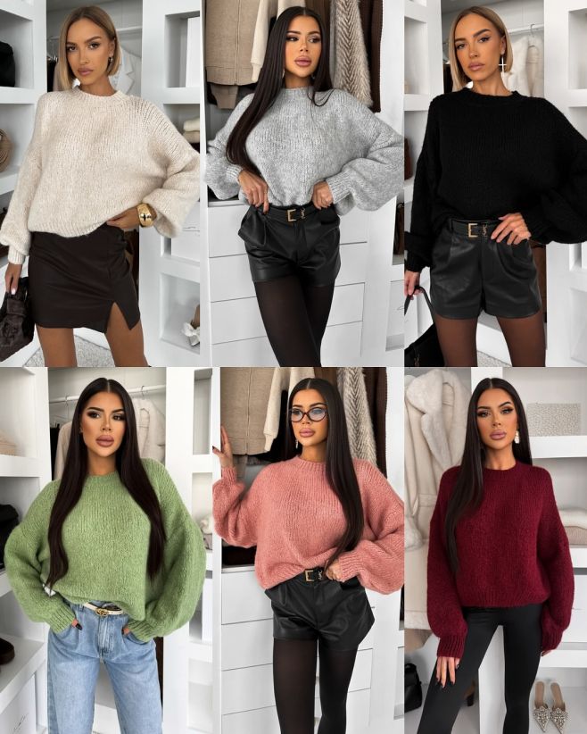 ✨ Oversize svetr ZARVONI – měkoučký, hřejivý a přesně ten, který nebudeš chtít sundat. Směs s vlnou, volný střih a barvy,...