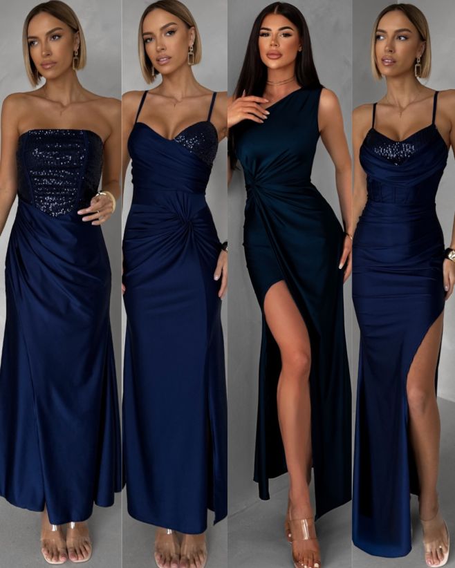 💙 Tmavě modrá je nová černá. Elegantní, luxusní a dokonale party ready ✨ Naše tmavě modrá kolekce společenských šatů je...