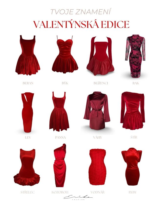 Jaké znamení jsi ty? Objev ten pravý kousek pro sebe 🥰😍 erikafashion.cz/valentyn/