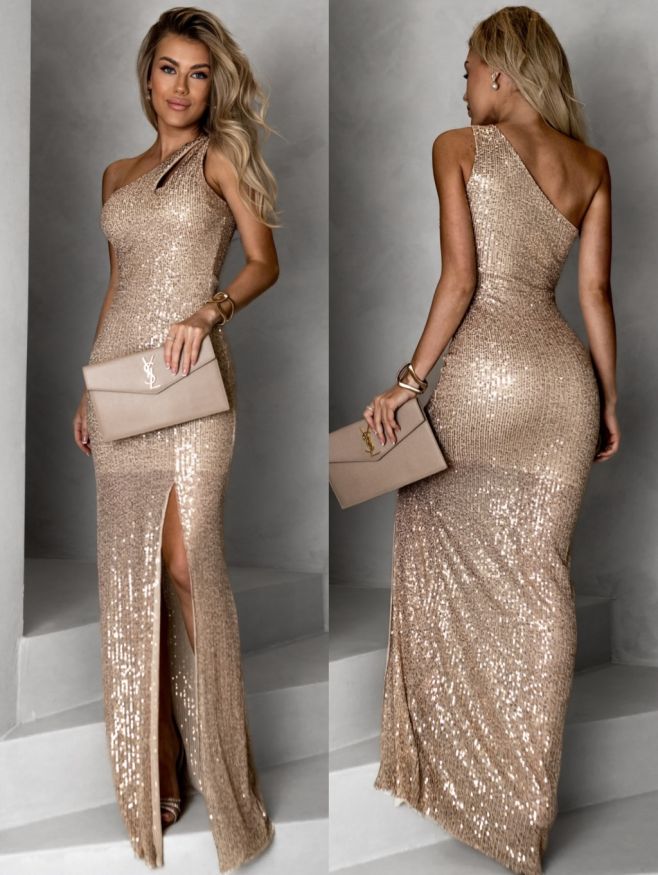 BESTSELLER 🥰 Ikona večerní elegance, která mluví sama za sebe ✨ Flitrované šaty WILBERTO přes jedno rameno jsou stvořené...