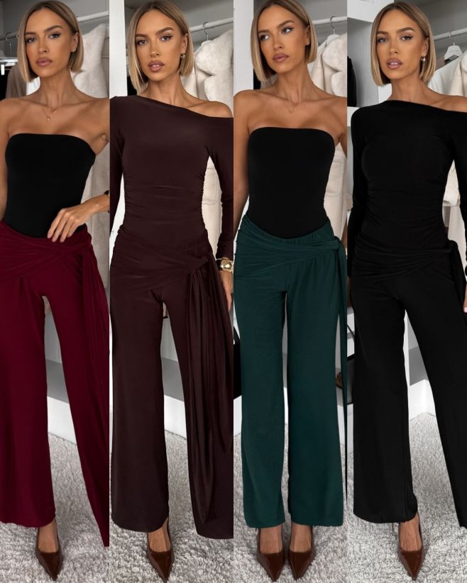 Elegantní kalhoty IRAVELL s vlečkou jsou opět skladem 😍 Ve které barvě budou tvoje? 🤎...