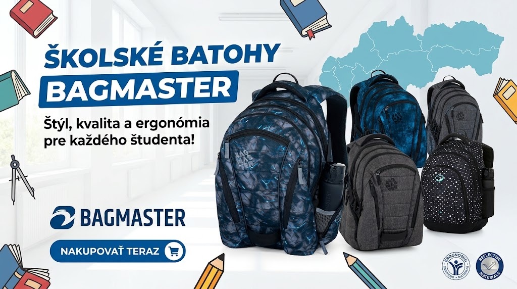 Bagmaster školské batohy.