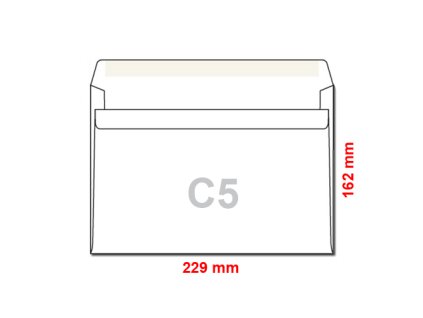 obalky c5 162x229 mm samolepiace 100 ks