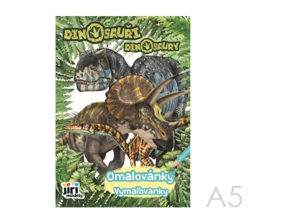 omalovanka a5 jm dinosaury