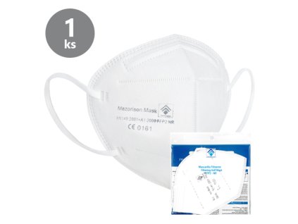 Ochranný respirátor CE0161 FFP2 NR - hygienicky balený po 1 ks