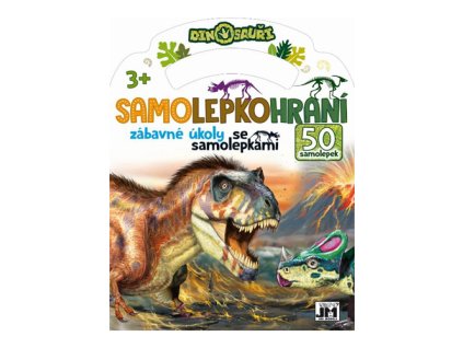 samolepkova knizka samolepkohranie dinosaury