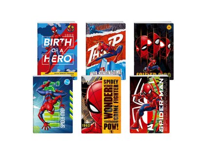 Zošit A4, linajkový, 50 listový - Spider-Man, s UV lakom