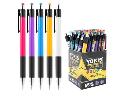 Pero guľôčkové M&G Yokis 0,7 mm - modré