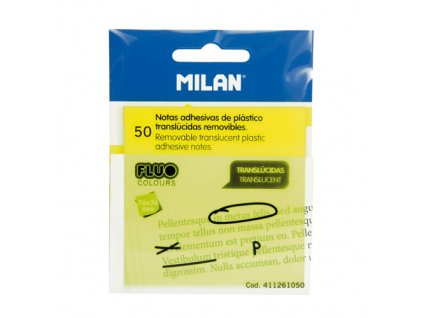 Blok lep MILAN FLUO PVC 76 x 76 mm žltý