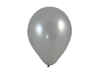 Balón M 25 cm, strieborný