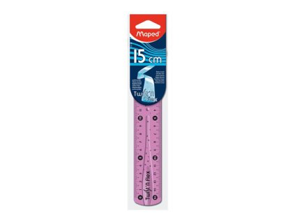 Pravítko MAPED "TWIST'N FLEX" ohybné, nelámavé, 15 cm