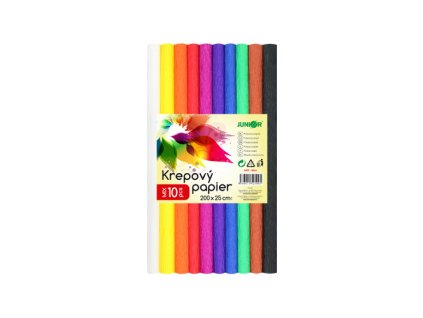 krepovy papier junior sada 10 ks 25x200 cm