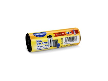 vrecko do kosa hdpe cierne 45 x 54 cm 18l s 50 ks 00000