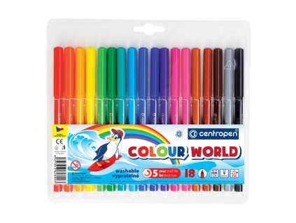 Fixy CENTROPEN 7550 Colour World - sada 18 ks