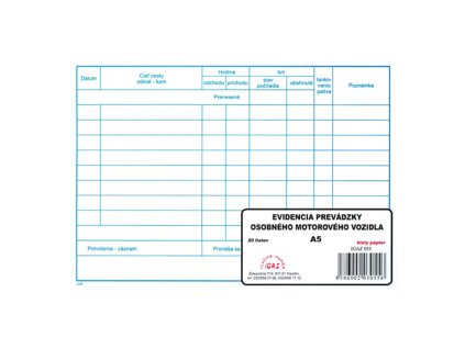 8309 sk evidencia prevadzky osob motor vozidla 55 php