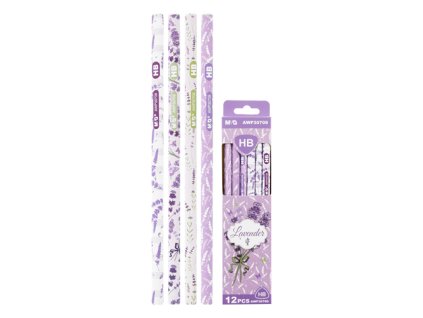 ceruzka grafitova m g trojhranna hb lavender 00000