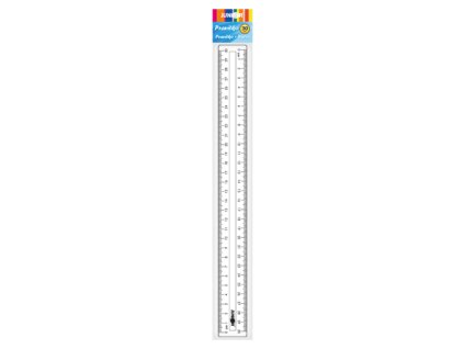 pravitko 30 cm transparentne