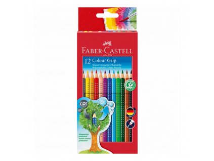 Pastelky akvarelové Faber-Castell Colour Grip sada 12 ks