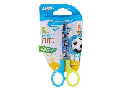 Nožnice detské 12 cm Football, na blistri