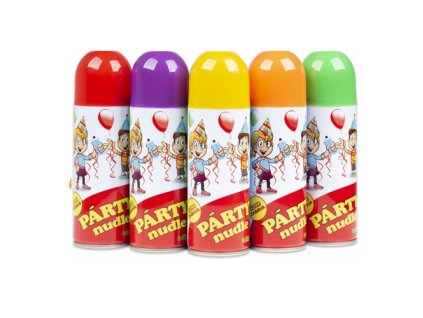 Párty rezance 250 ml v spreji 5 farieb