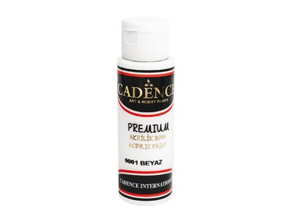 akrylova farba cadence premium biela 70 ml