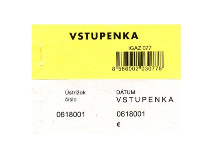 2996 sk vstupenka cislovana 100 lis 77 php