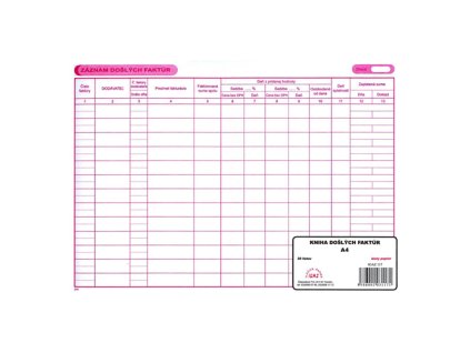 2339 sk kniha doslych faktur a4 30l istov 117 php