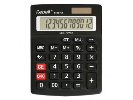 Kalkulačka stolová REBELL RE-8118-12 BX