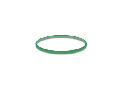 Gumičky zelené slabé (1 mm, O 4 cm) [50 g]