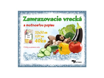 Zamrazovacie vrecká 20x30cm, 40ks