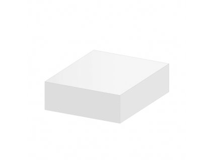 Blok kocka biela 9x9x3,5 cm - sypaná