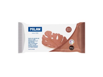 modelovacia hmota milan hneda terracotta 400g na vzduchu tvrdnuca 00001