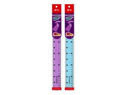 pravitko m g 30 cm flexibilne modre ruzove 00000