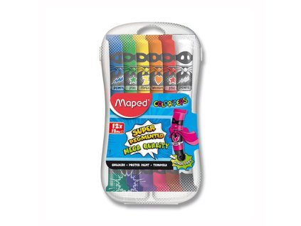 temperove farby maped paint 12x12 ml plast box 00001