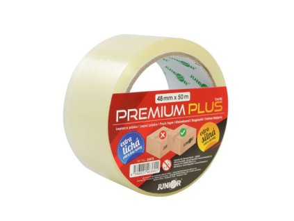 lepiaca paska 48 mm x 50 m premium plus 45 mic transparentna