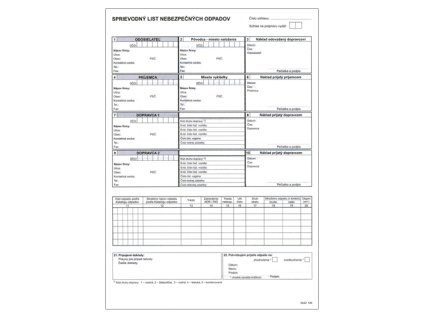 sprievodny list nebezp odpadov a4 8 list 136