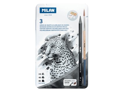 akvarelove ceruzky sada 3 ks hb 4b 8b 1 stetec a 2 gumy v kovovom boxe 00002