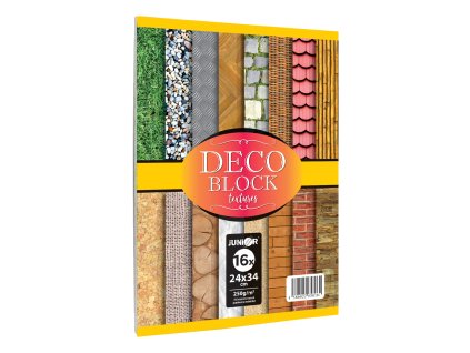 zlozka dekoracneho papiera vykresov deco block 16 listov 16 vzorov 250g m2