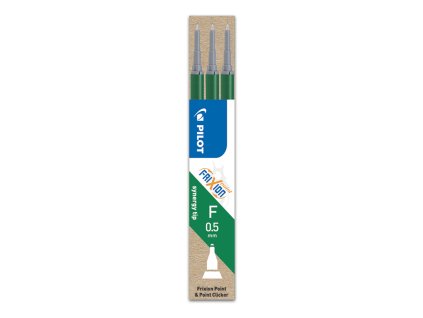 napln gumovacia pilot frixion 0 5 mm 3 ks micro hrot zelena 00000