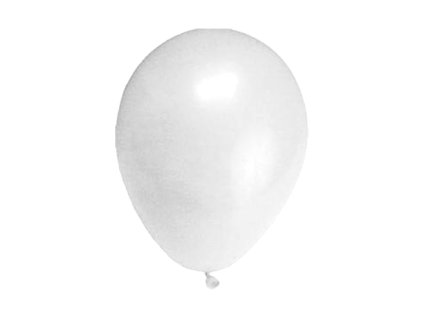 Balón M 25 cm, biely /1 ks/