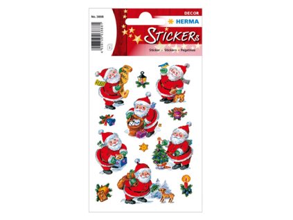 Vianočné etikety Magic - Christmas Happy Santa Claus
