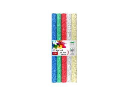 krepovy papier junior sada 5 ks alu 25x50 cm