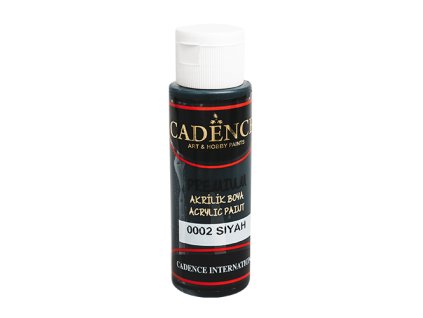 akrylova farba cadence premium cierna 70 ml